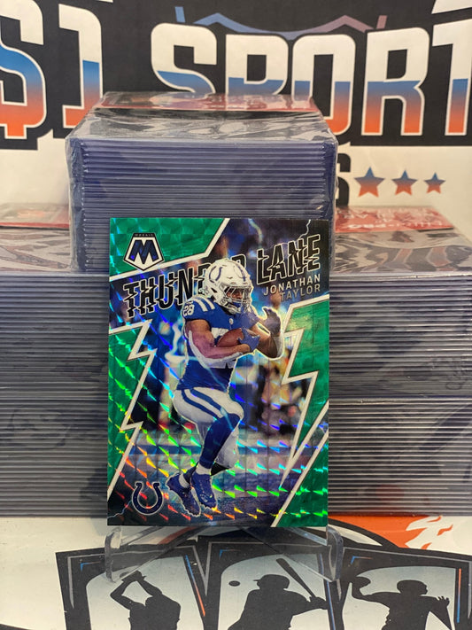 2022 Panini Mosaic (Green Prizm, Thunder Lane) Jonathan Taylor #TL-1