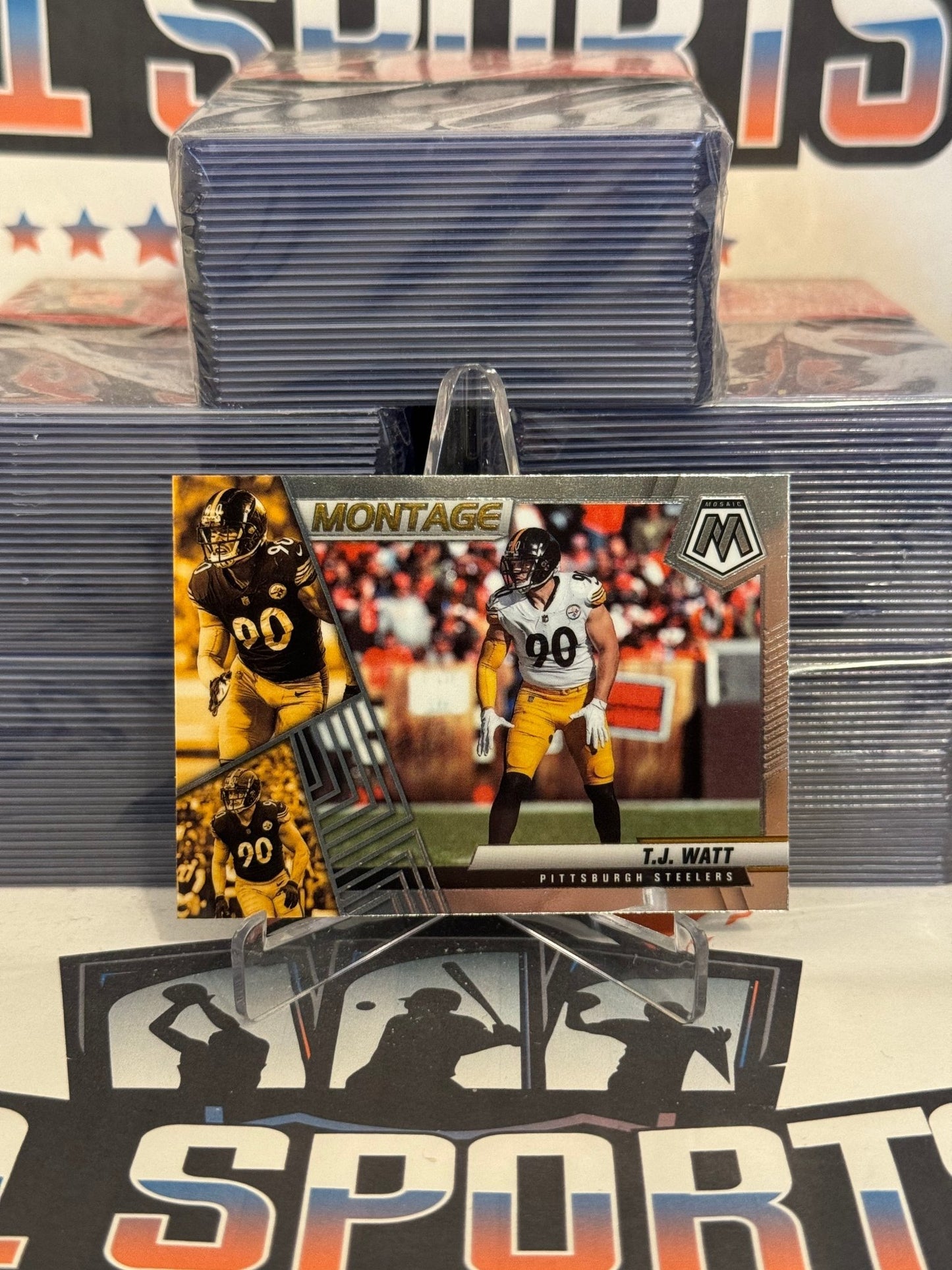 2022 Panini Mosaic (Montage) T.J. Watt #M-29
