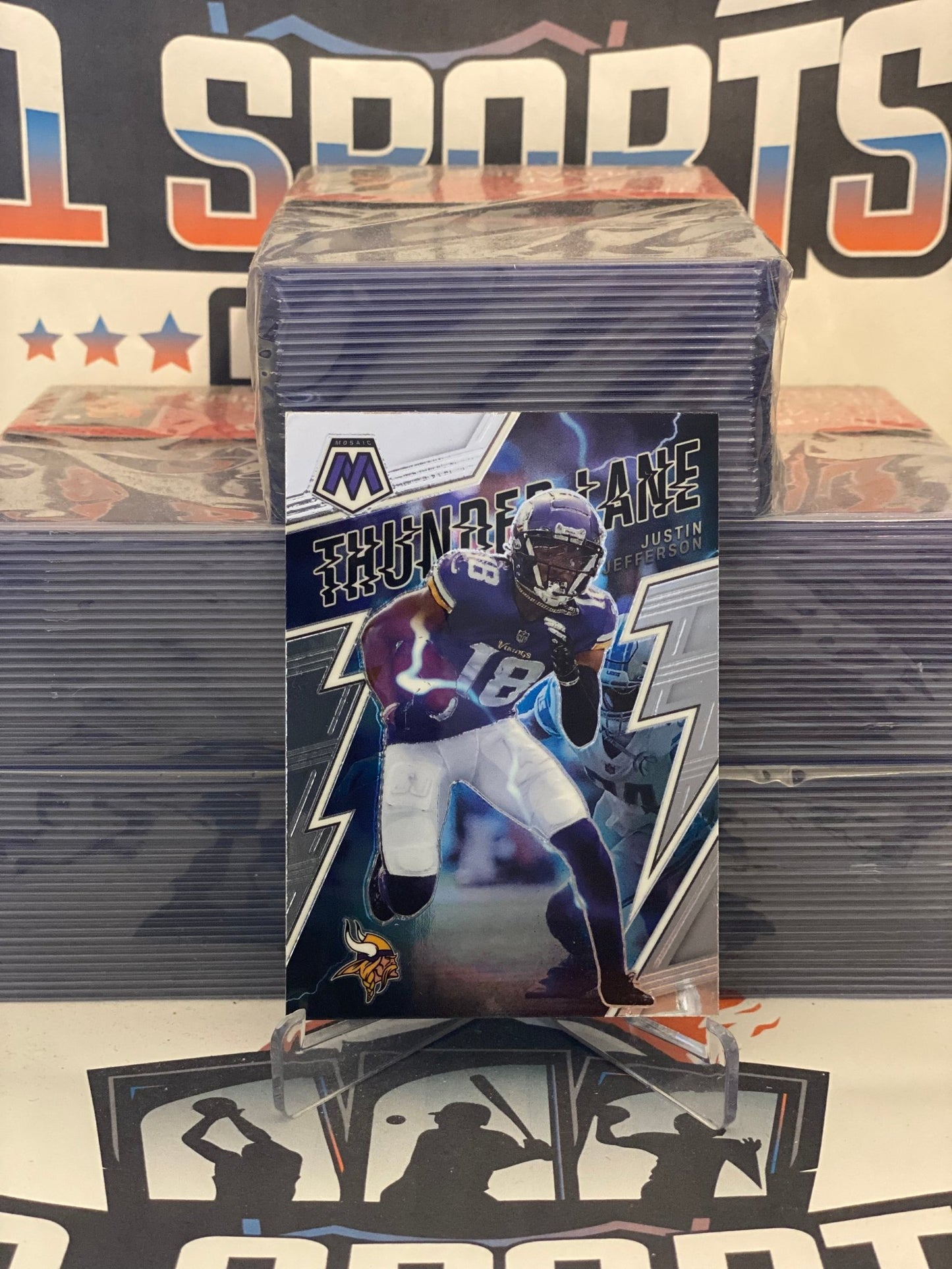 2022 Panini Mosaic (Thunder Lane) Justin Jefferson #TL-10