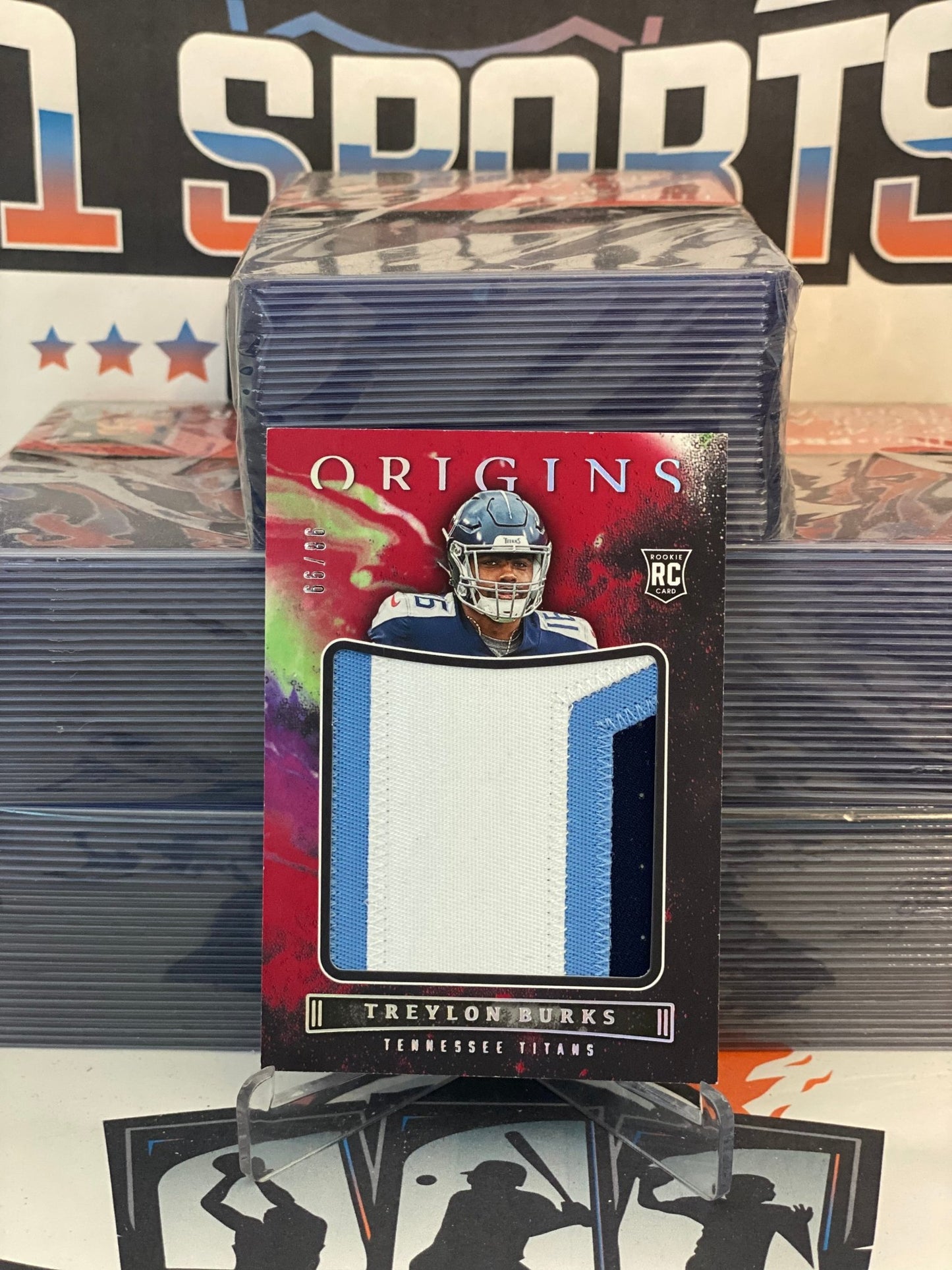 2022 Panini Origins (Rookie Jumbo Relic 98/99) Treylon Burks #JUM-TBU