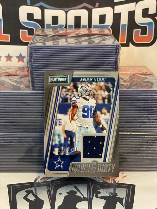 2022 Panini Playbook (Down & Dirty Relic 108/149) DeMarcus Lawrence #DD-7