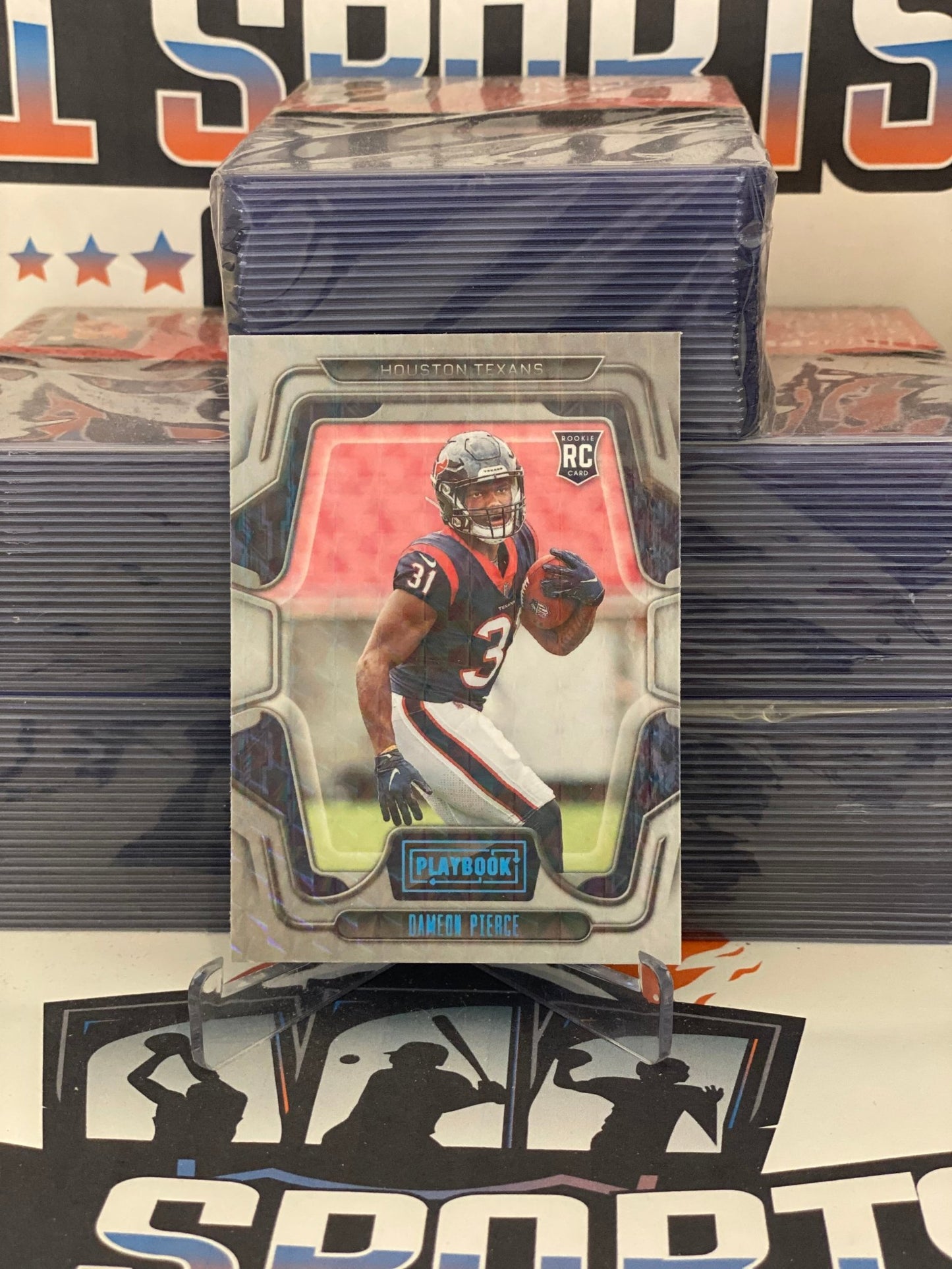 2022 Panini Playbook (Mosaic) Dameon Pierce Rookie #140