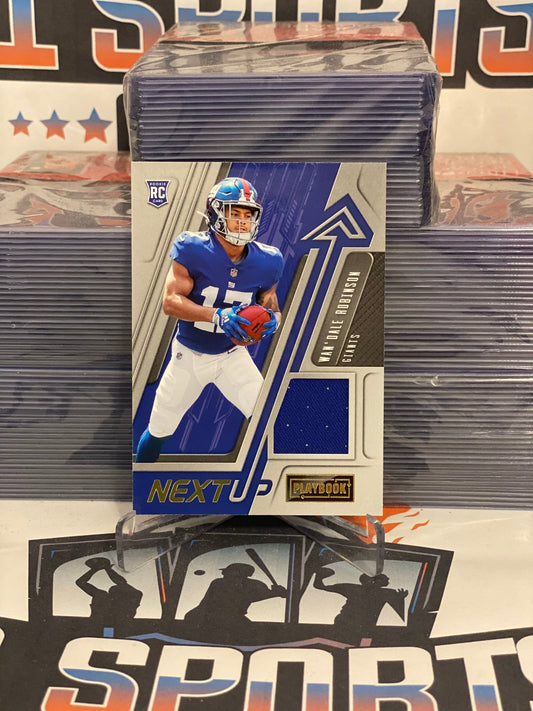2022 Panini Playbook (Next Up Relic) Wan'Dale Robinson Rookie #NU-24