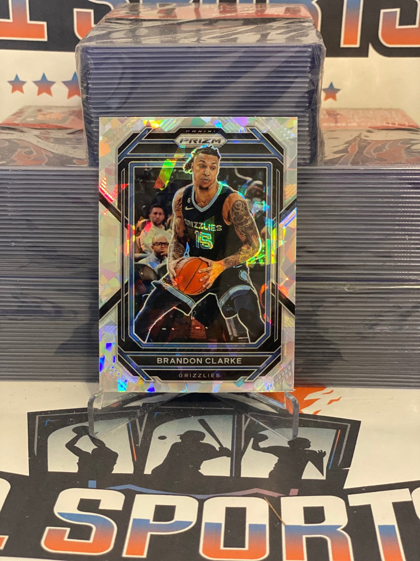 2022 Panini Prizm (Ice Prizm) Brandon Clarke #204