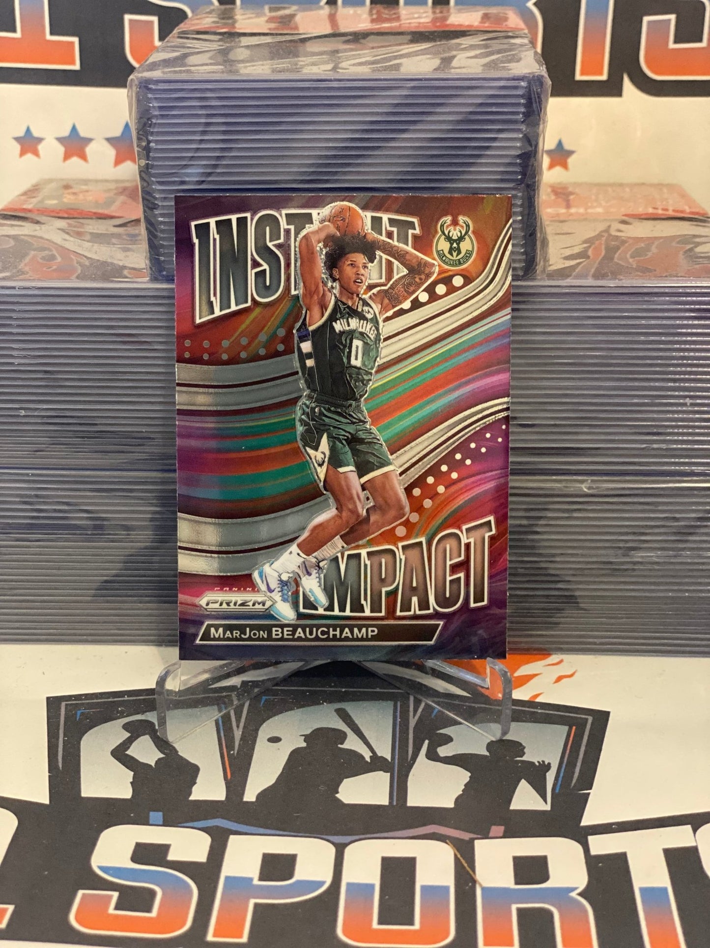 2022 Panini Prizm (Instant Impact) MarJon Beauchamp Rookie #23