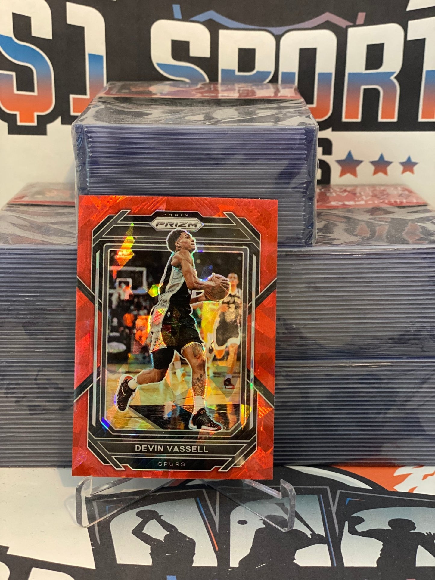 2022 Panini Prizm (Red Ice Prizm) Devin Vassell #207