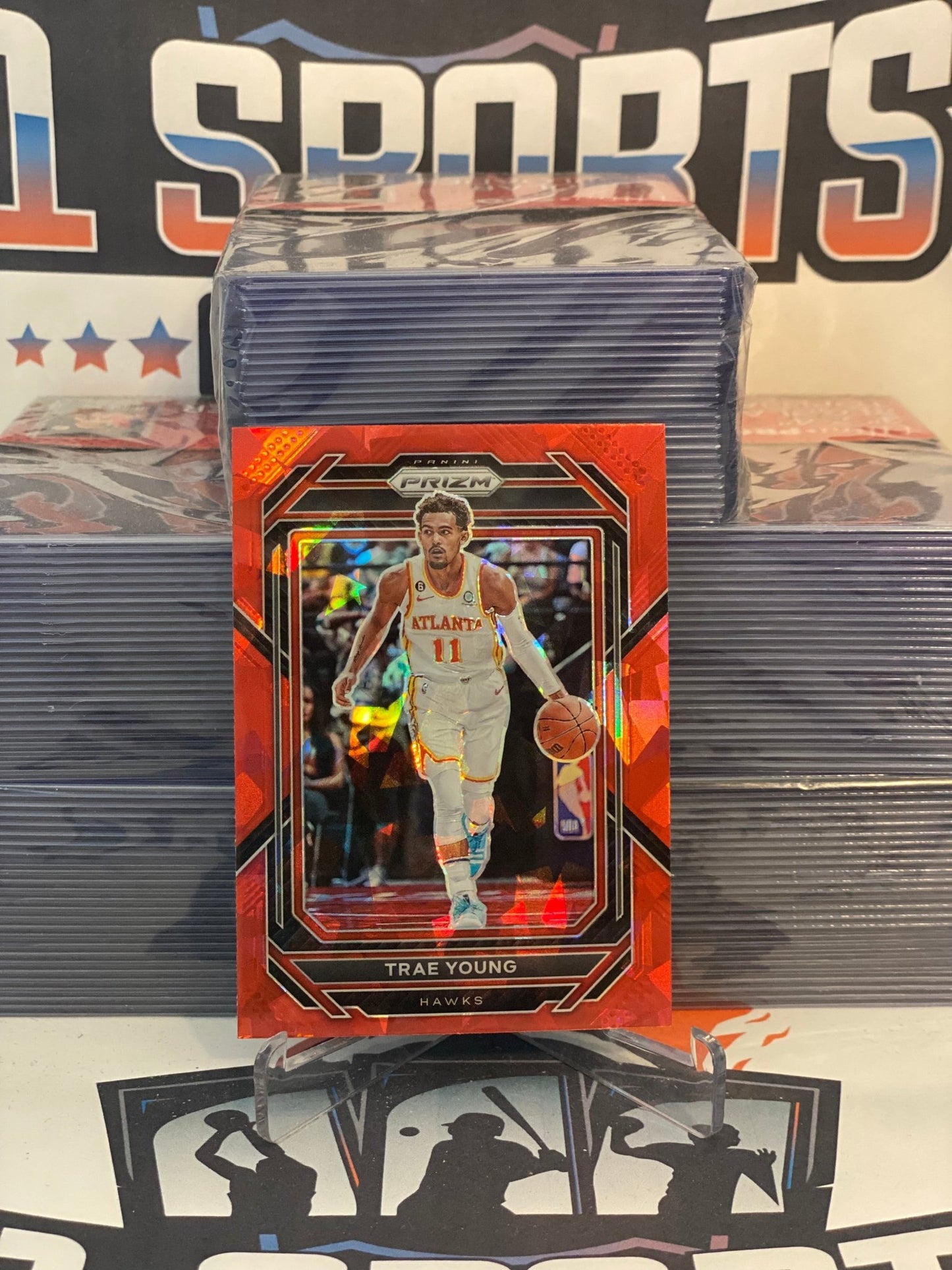 2022 Panini Prizm (Red Ice Prizm) Trae Young #164