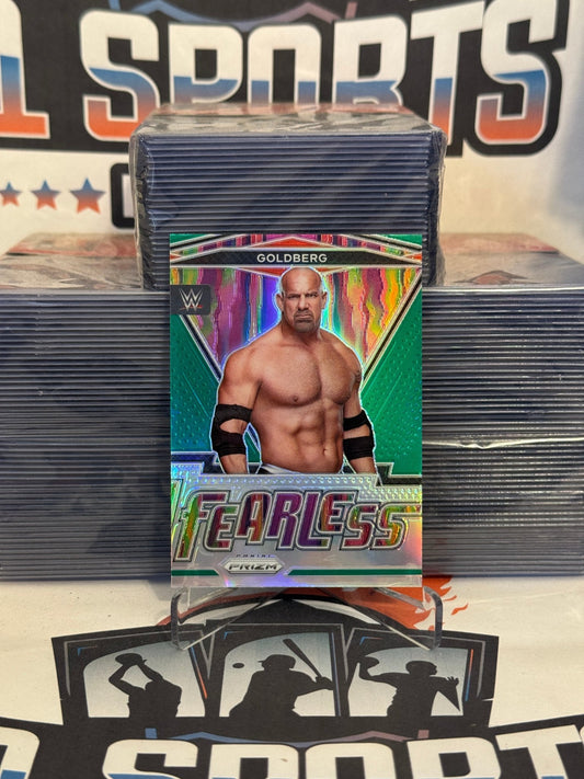 2022 Panini Prizm WWE (Green Prizm, Fearless) Goldberg #20