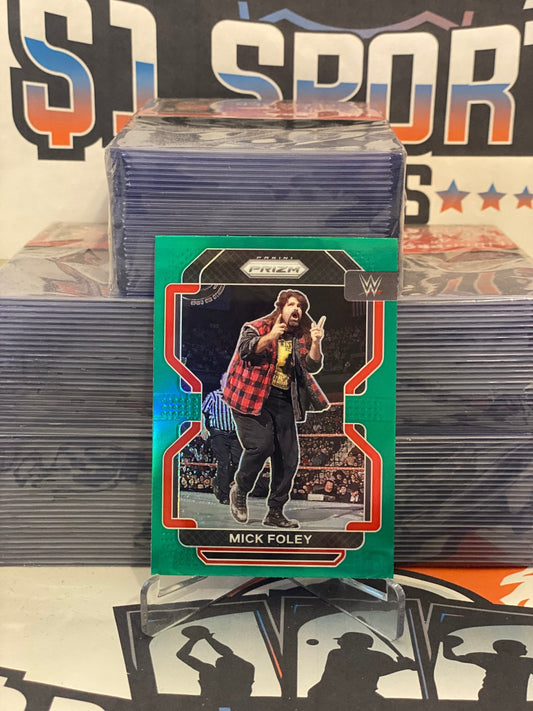 2022 Panini Prizm WWE (Green Prizm) Mick Foley #190