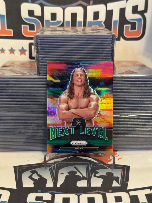 2022 Panini Prizm WWE (Green Prizm, Next Level) Riddle #4