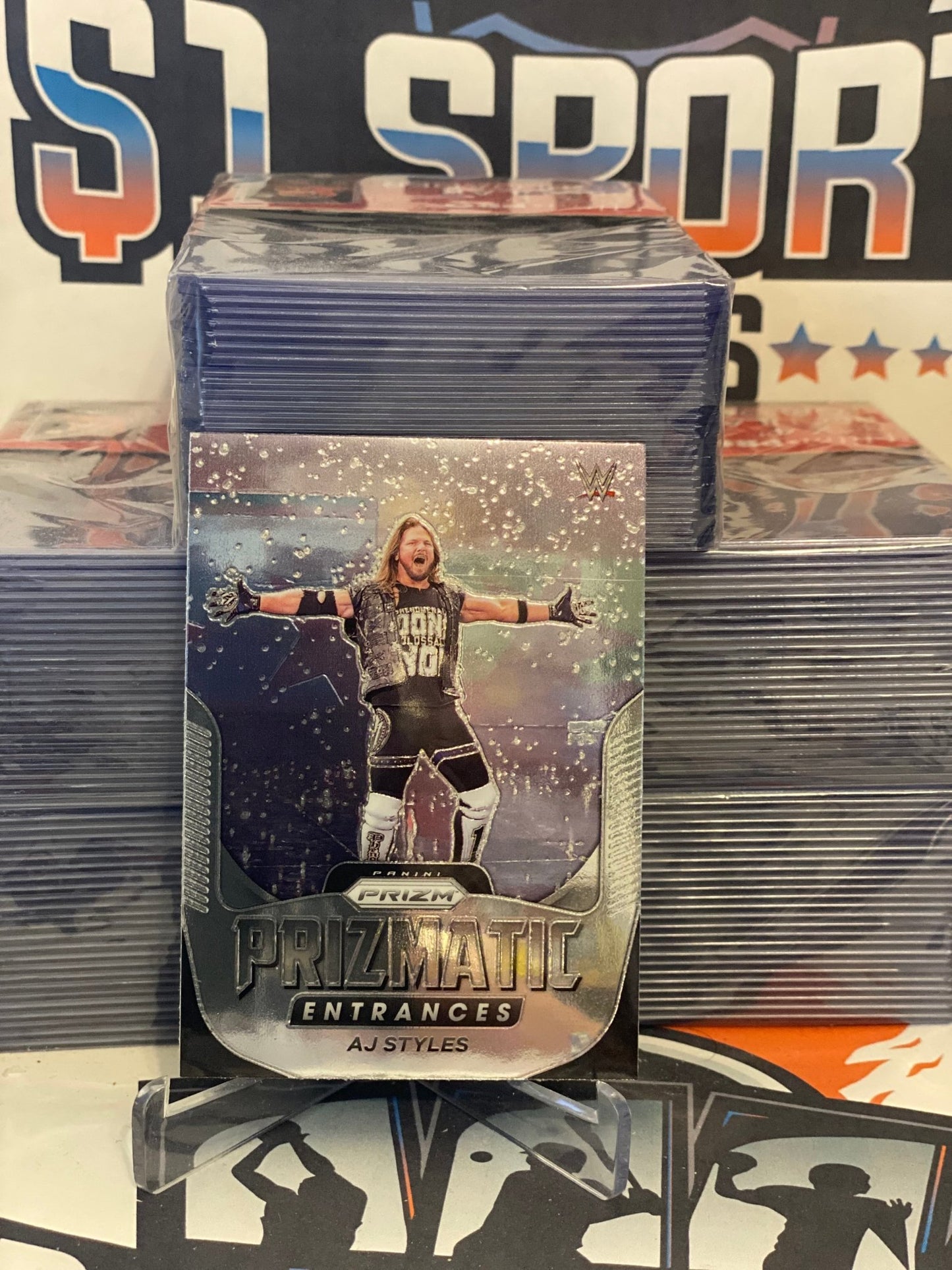 2022 Panini Prizm WWE (Prizmatic Entrances) AJ Styles #5