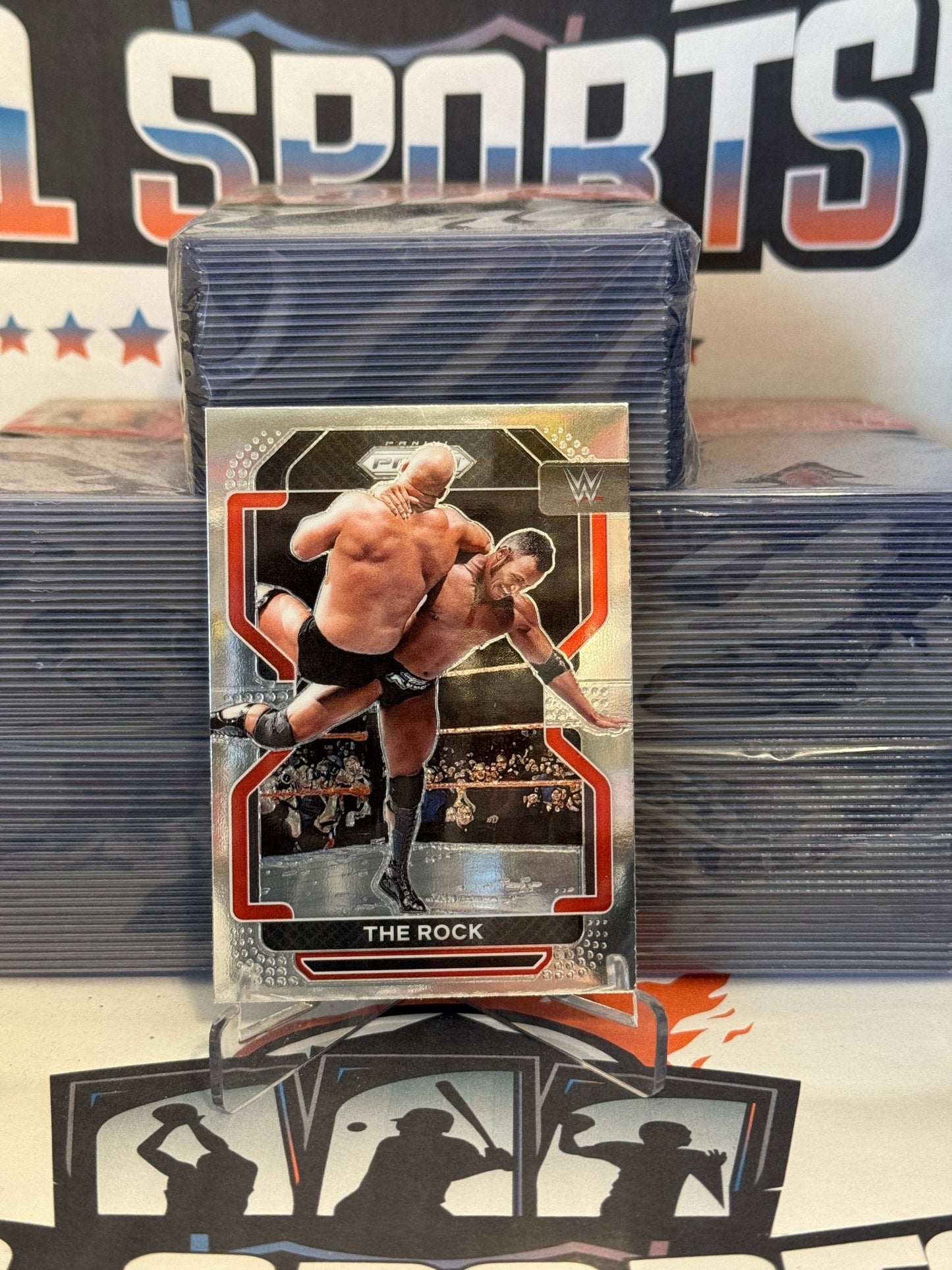 2022 Panini Prizm WWE The Rock #191