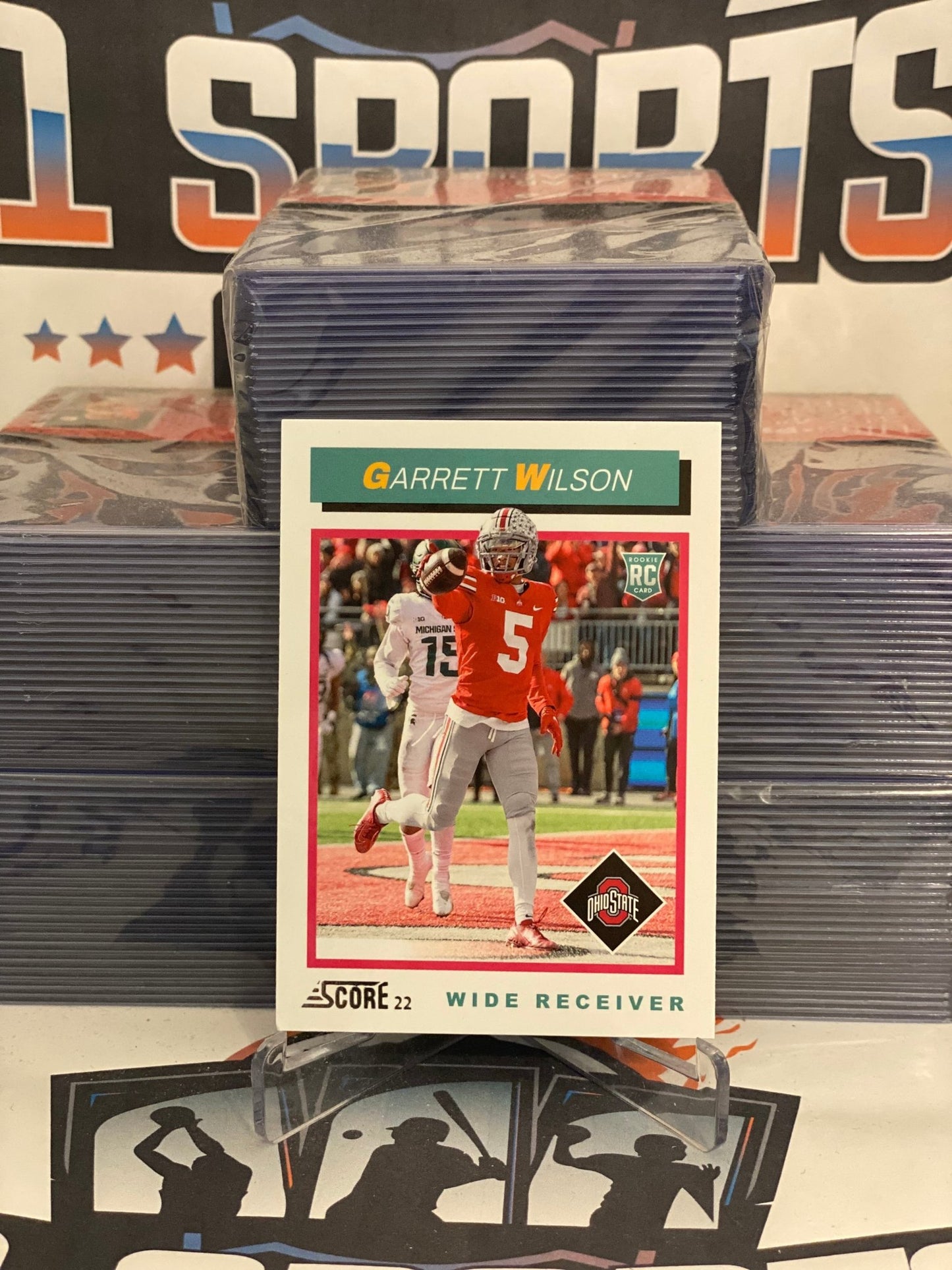 2022 Panini Score (Throwback) Garrett Wilson Rookie #TB8