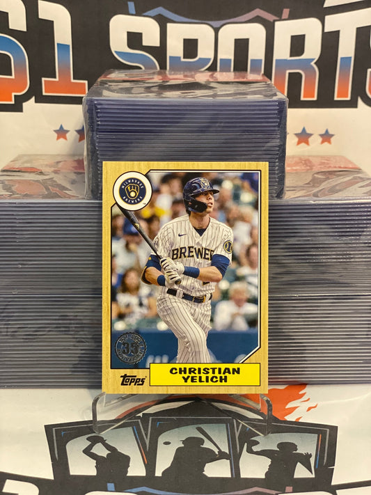 2022 Topps (1987 Redux) Christian Yelich #T87-71