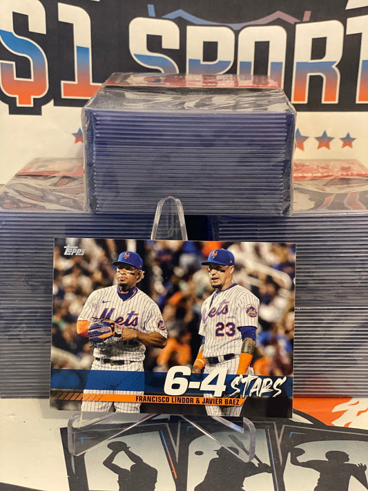 2022 Topps (6-4 Stars) Francisco Lindor & Javier Baez #TT-4