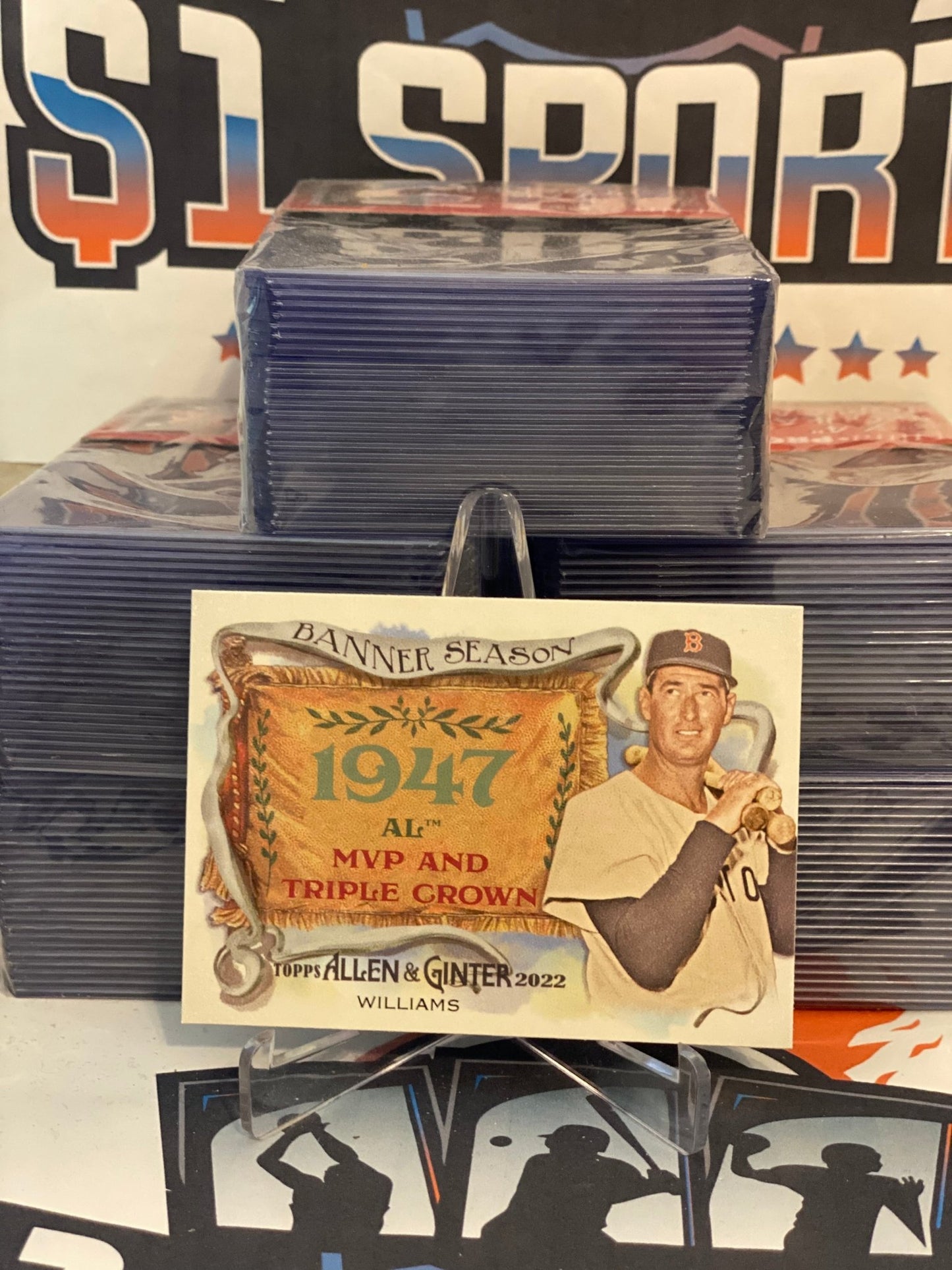 2022 Topps Allen & Ginter (Banner Season) Ted Williams #BN-7