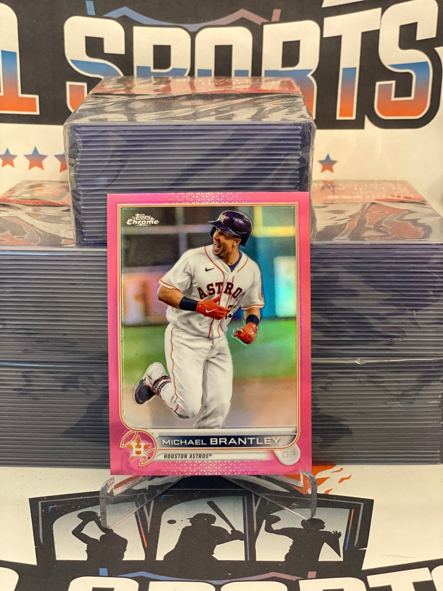 2022 Topps Chrome (Pink Refractor) Michael Brantley #34