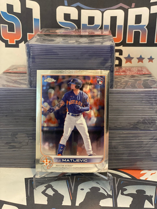2022 Topps Chrome Update J.J. Matijevic Rookie #USC190