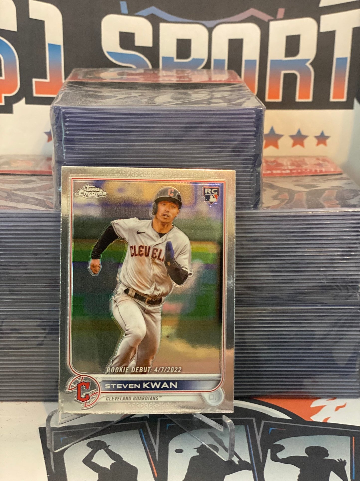 2022 Topps Chrome Update (MLB Debut) Steven Kwan #USC178