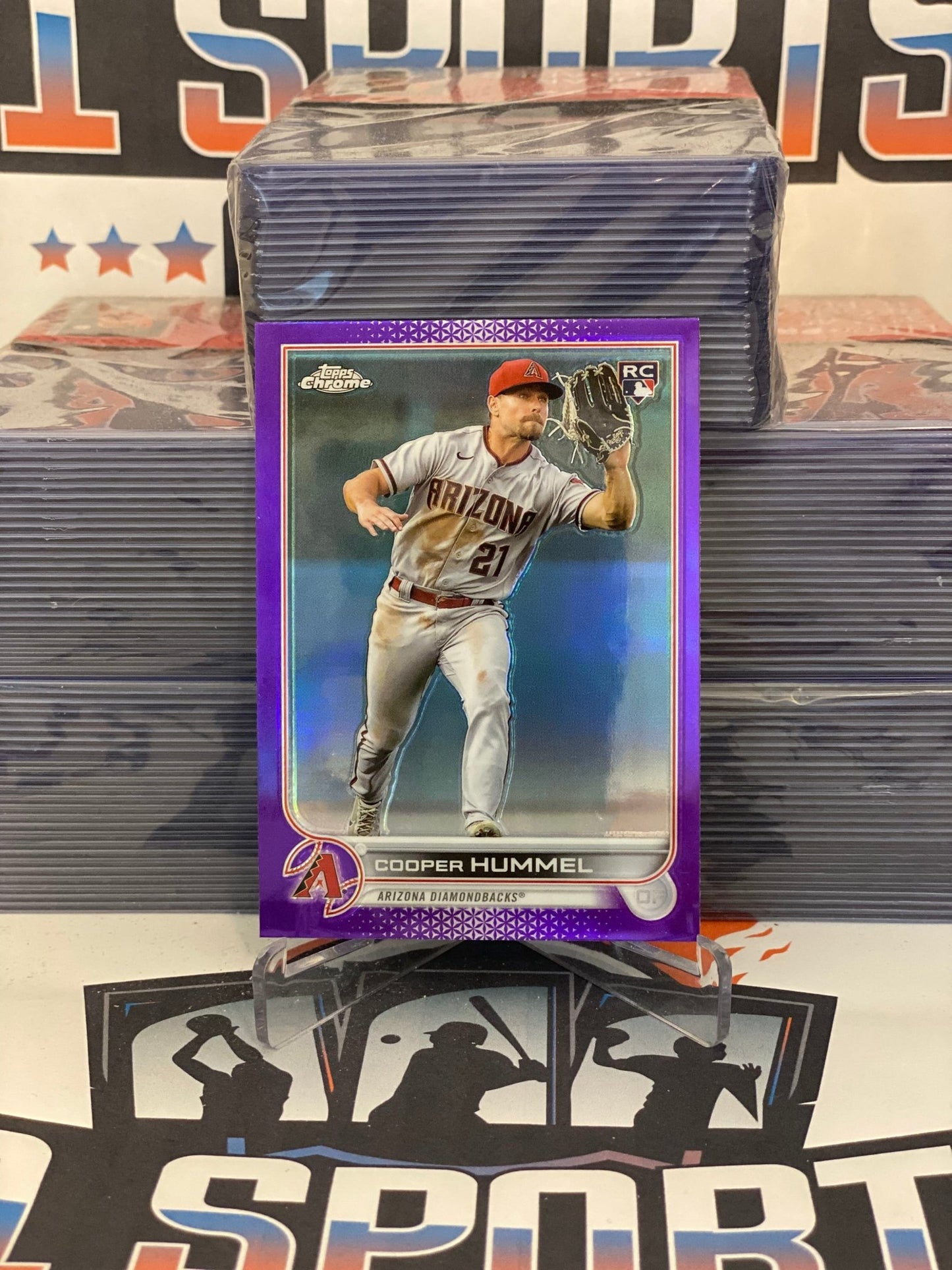2022 Topps Chrome Update (Purple Refractor) Cooper Hummel Rookie #USC185