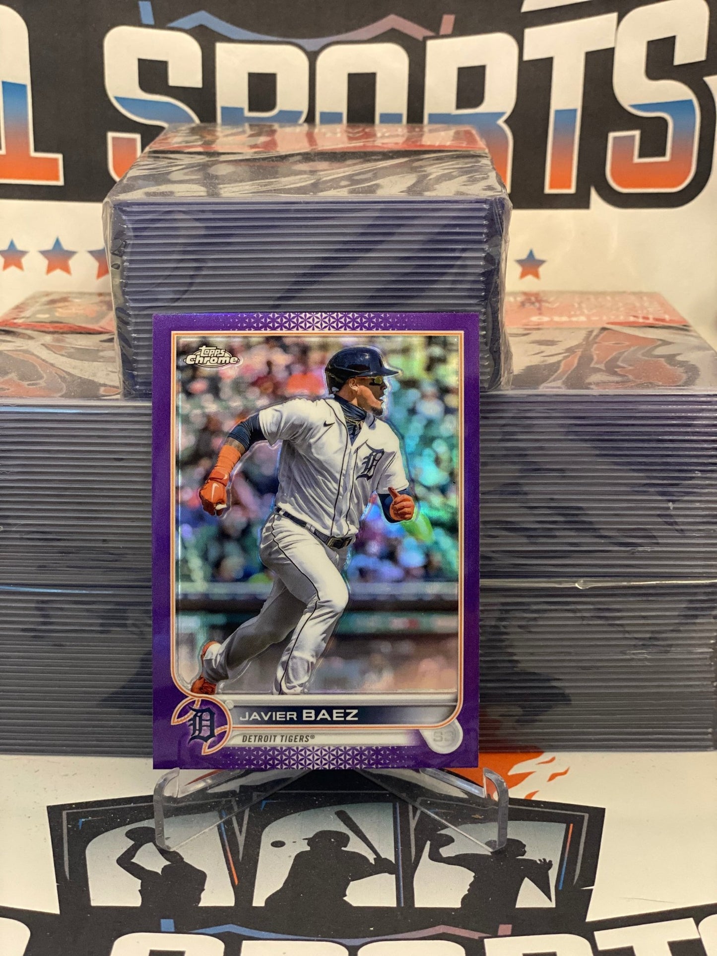2022 Topps Chrome Update (Purple Refractor) Javier Baez #USC89