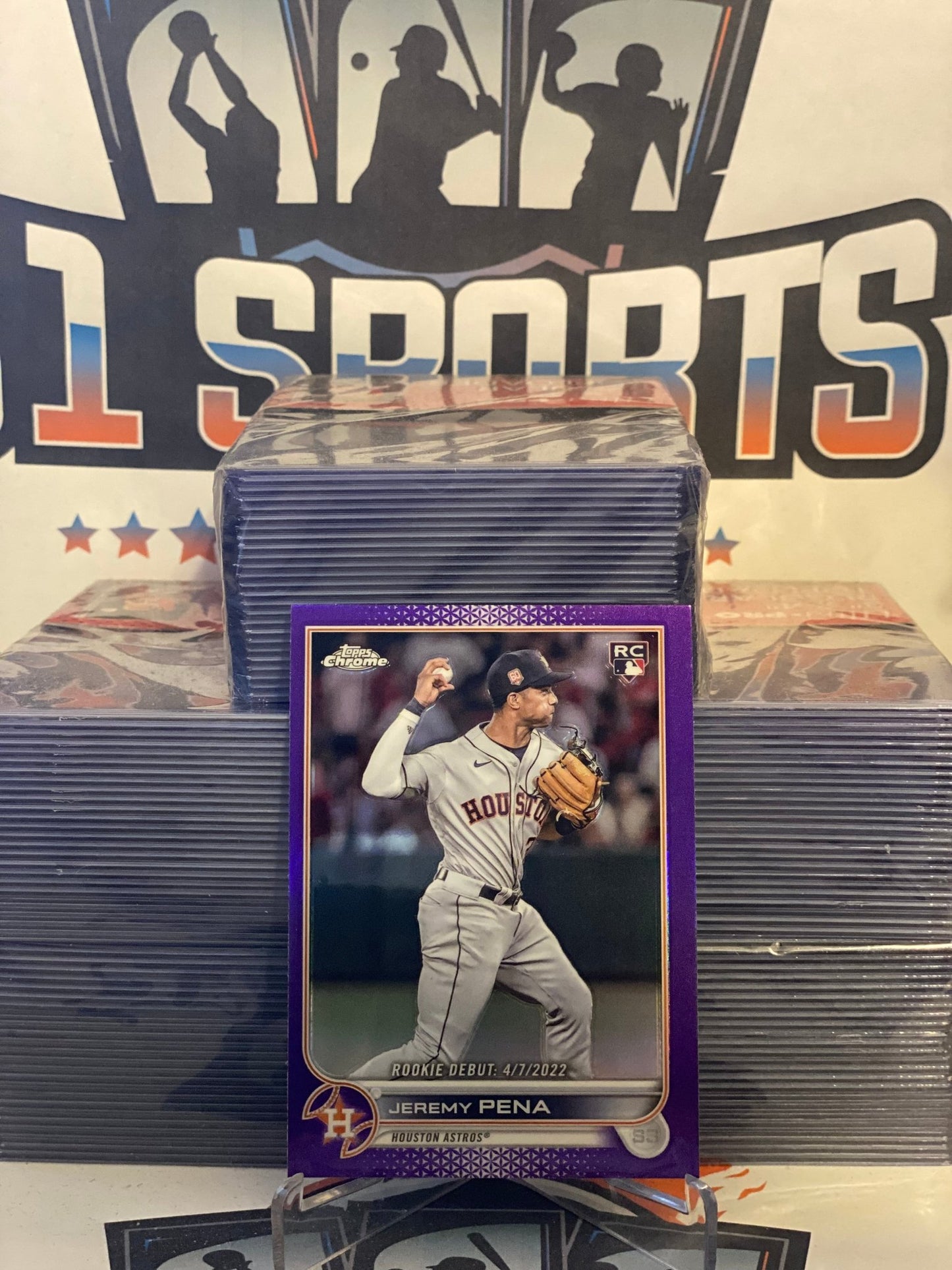 2022 Topps Chrome Update (Purple Refractor, MLB Debut) Jeremy Pena #USC126