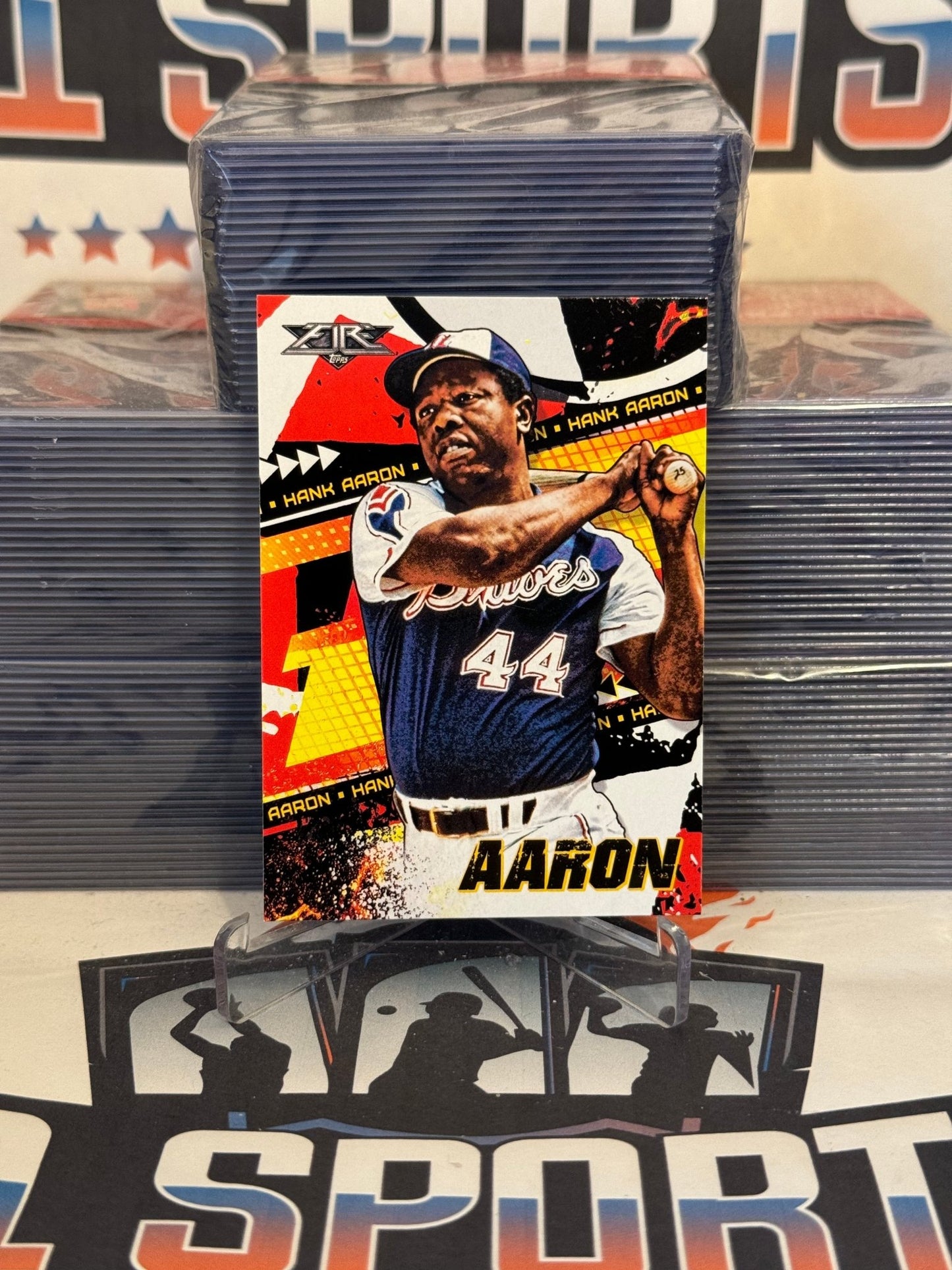 2022 Topps Fire Hank Aaron #194