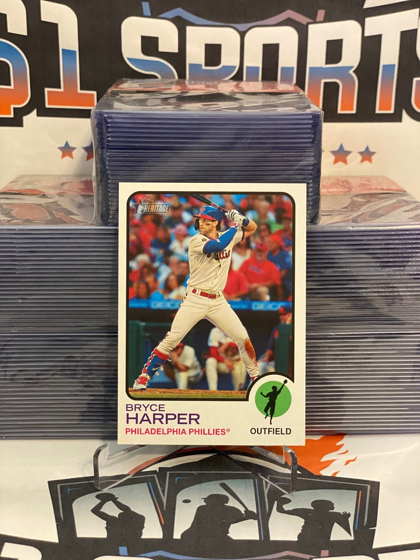 2022 Topps Heritage Bryce Harper #245