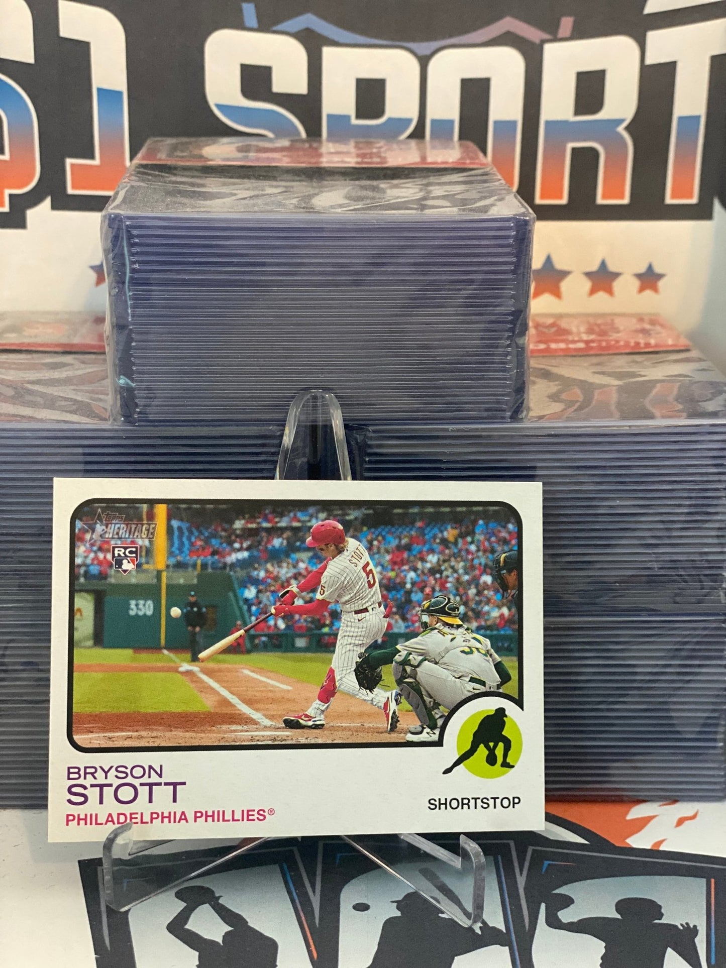 2022 Topps Heritage Bryson Stott Rookie #605