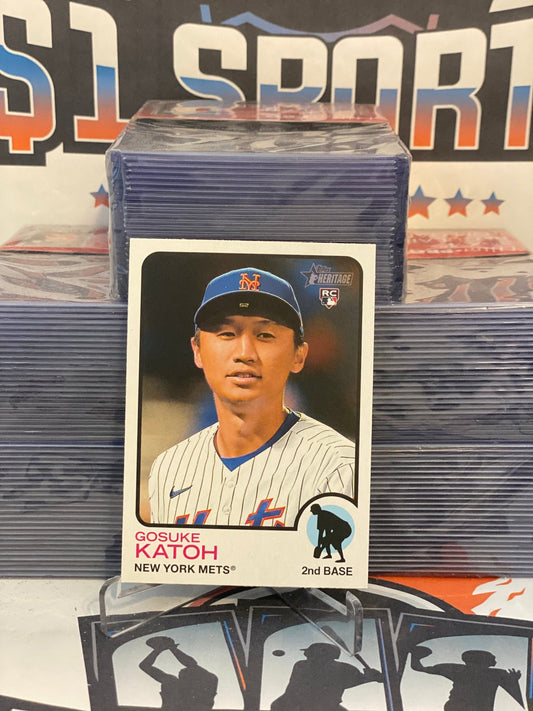 2022 Topps Heritage Gosuke Katoh Rookie #661