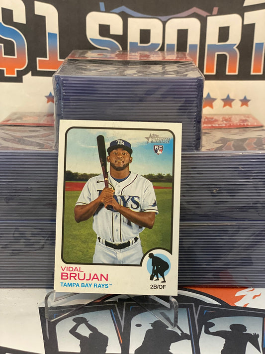 2022 Topps Heritage Vidal Brujan Rookie #90