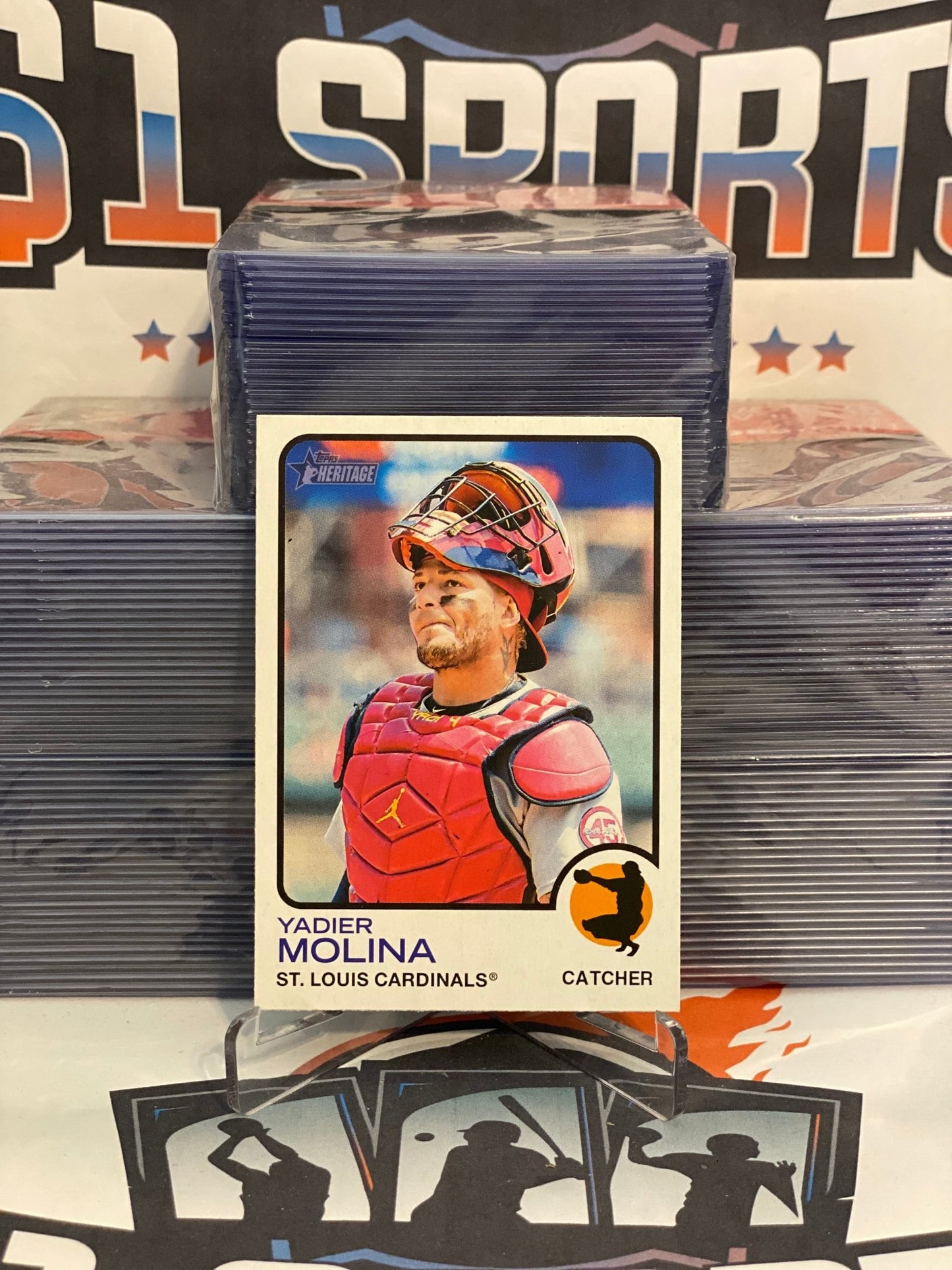 2022 Topps Heritage Yadier Molina #279