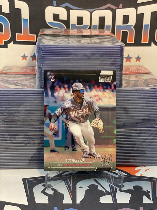 2022 Topps Stadium Club Chrome (Refractor) Lucius Fox Rookie #334