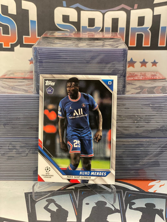 2022 Topps UEFA Champions League Nuno Mendes Rookie #126