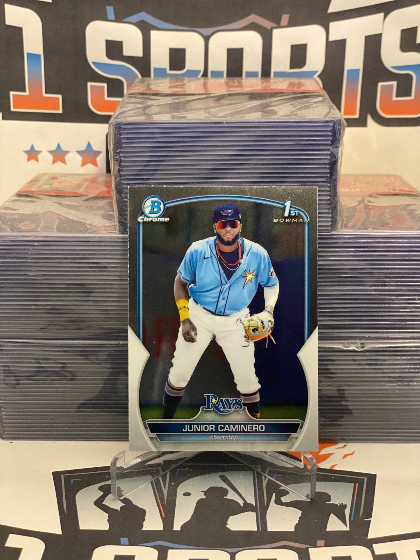 2023 Bowman Chrome Prospects (1st Bowman) Junior Caminero #BCP-61