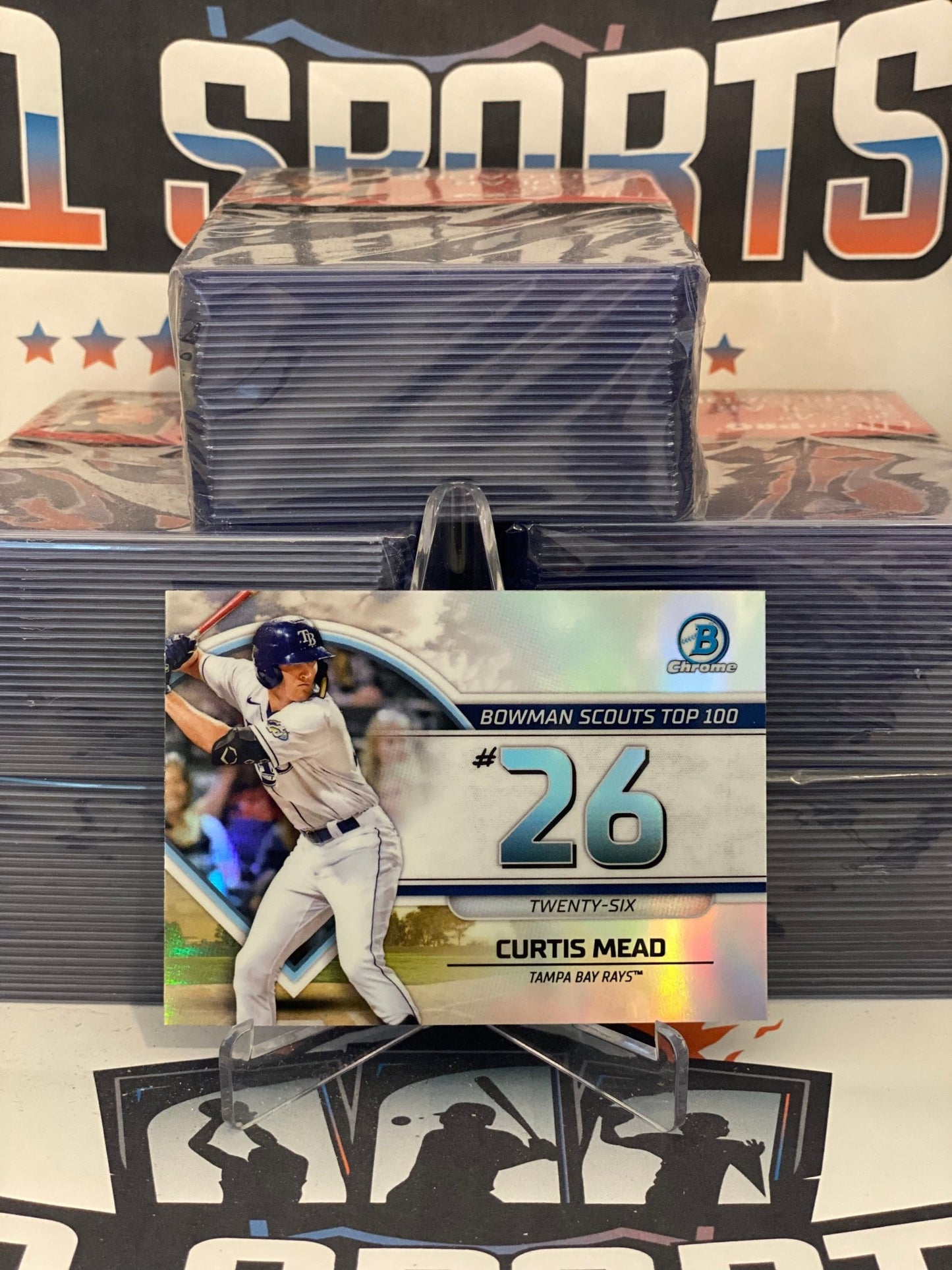 2023 Bowman Chrome (Top 100) Curtis Mead #BTP-26