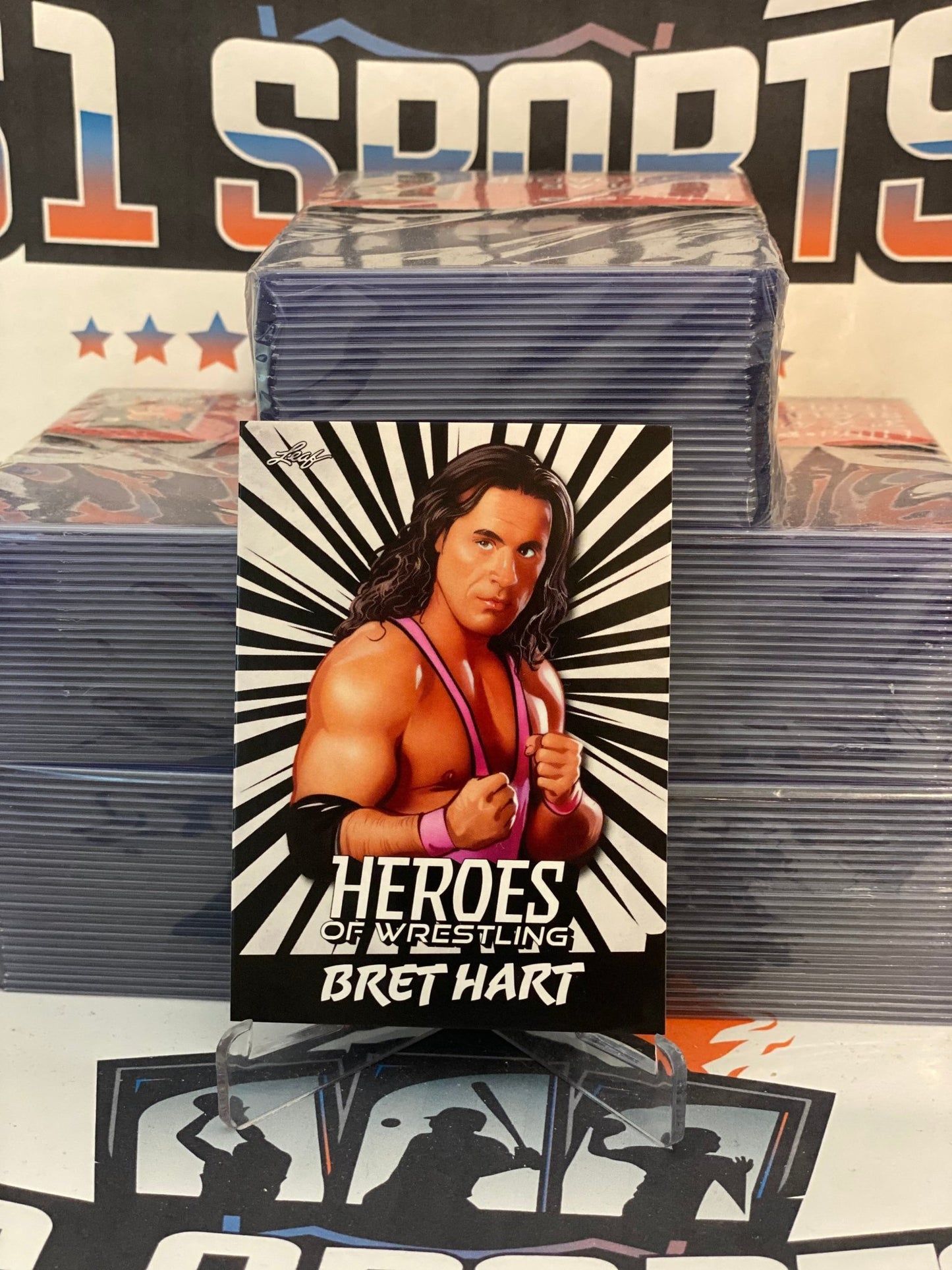 2023 Leaf Heroes of Wrestling Bret Hart #B-1