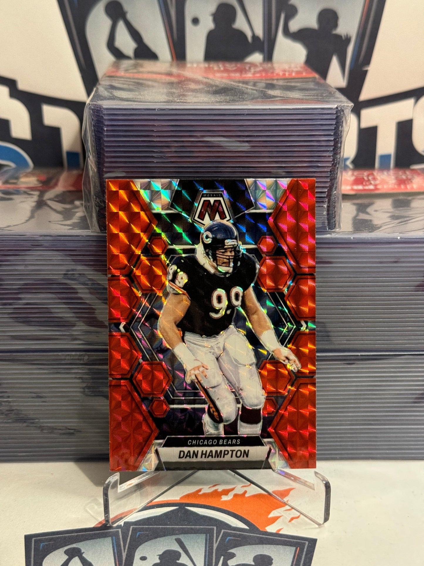2023 Panini Mosaic (Red Prizm) Dan Hampton #38
