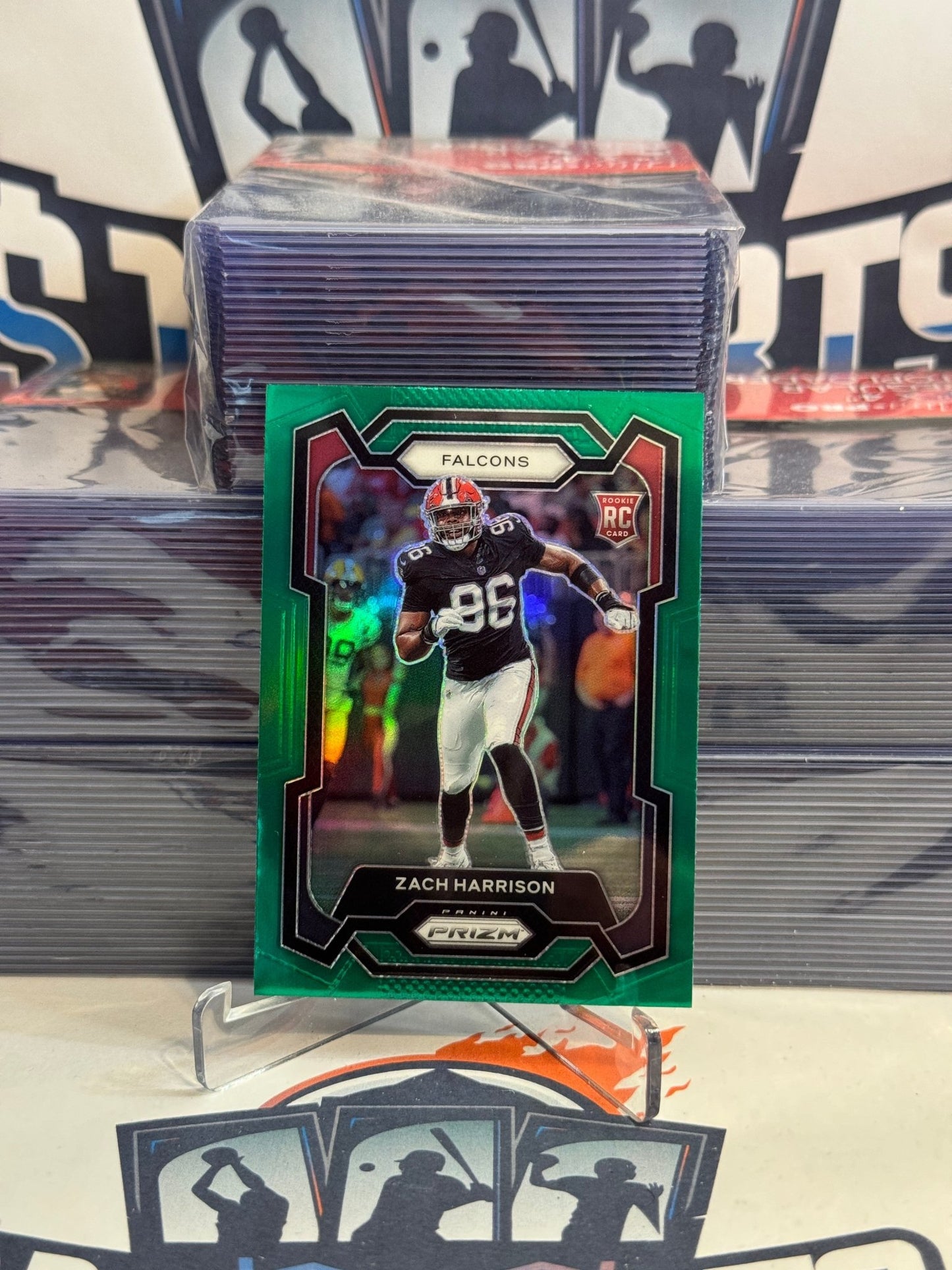 2023 Panini Prizm (Green Prizm) Zach Harrison Rookie #306