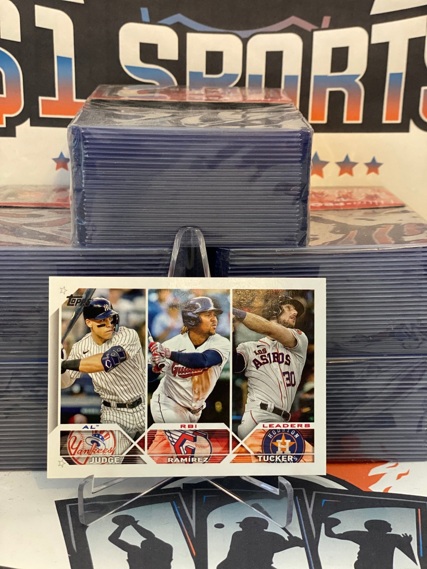2023 Topps (AL RBI Leaders) Aaron Judge, Jose Ramirez, Kyle Tucker #241