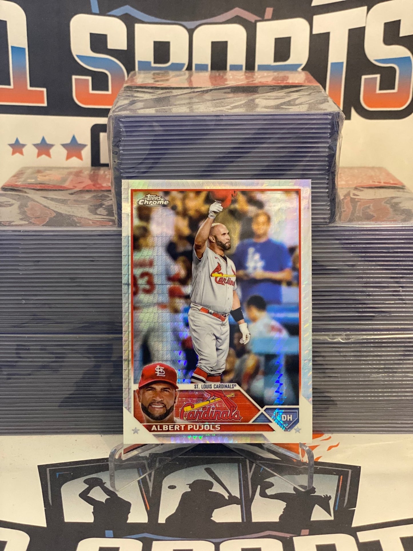 2023 Topps Chrome (Prism Refractor, Farewell) Albert Pujols #143