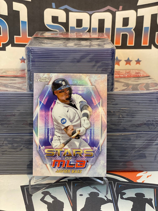 2023 Topps (Chrome, Stars of MLB) Javier Baez #SMLB-5