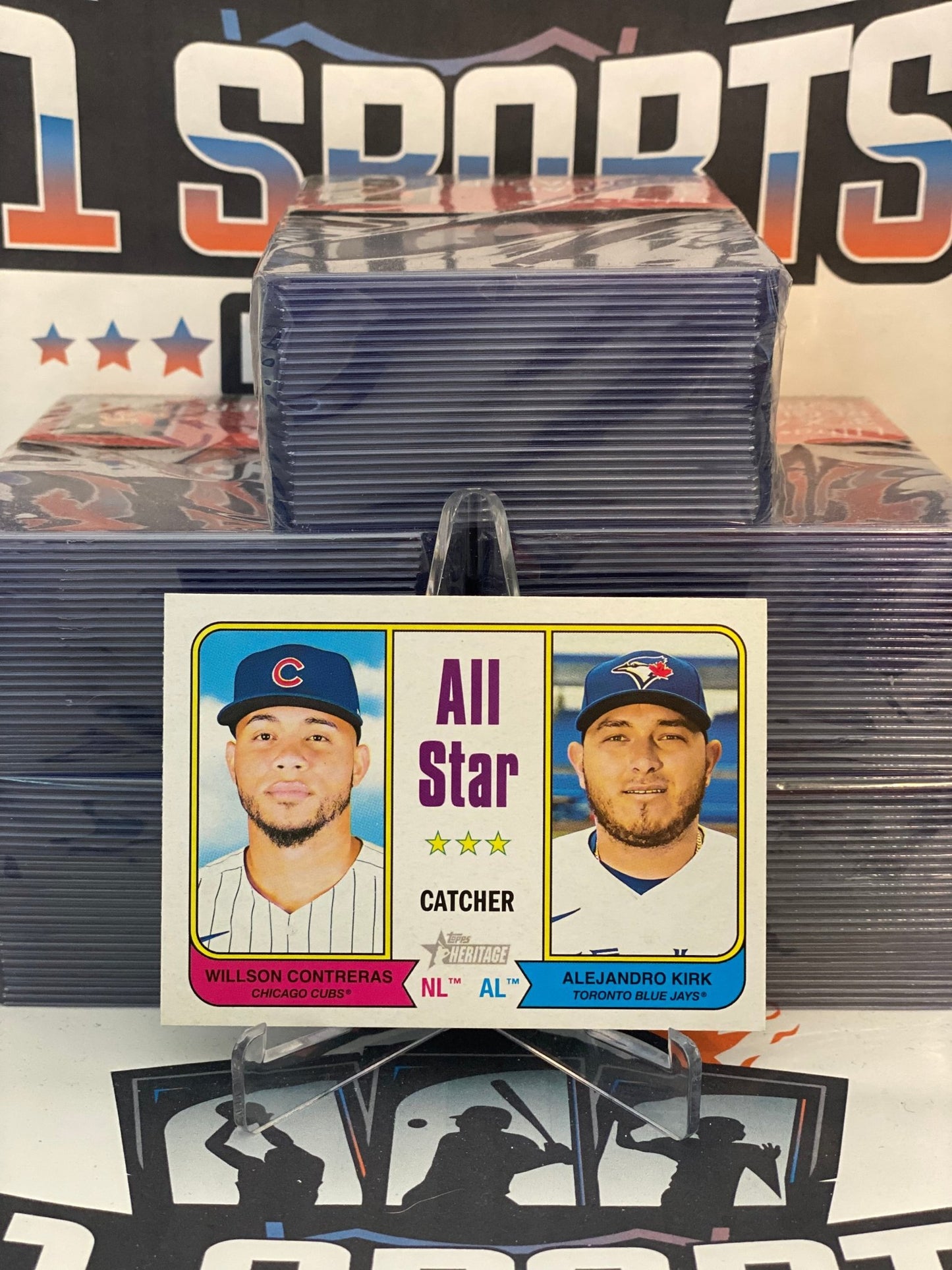 2023 Topps Heritage (All-Star Catchers) Willson Contreras & Alejandro Kirk #331