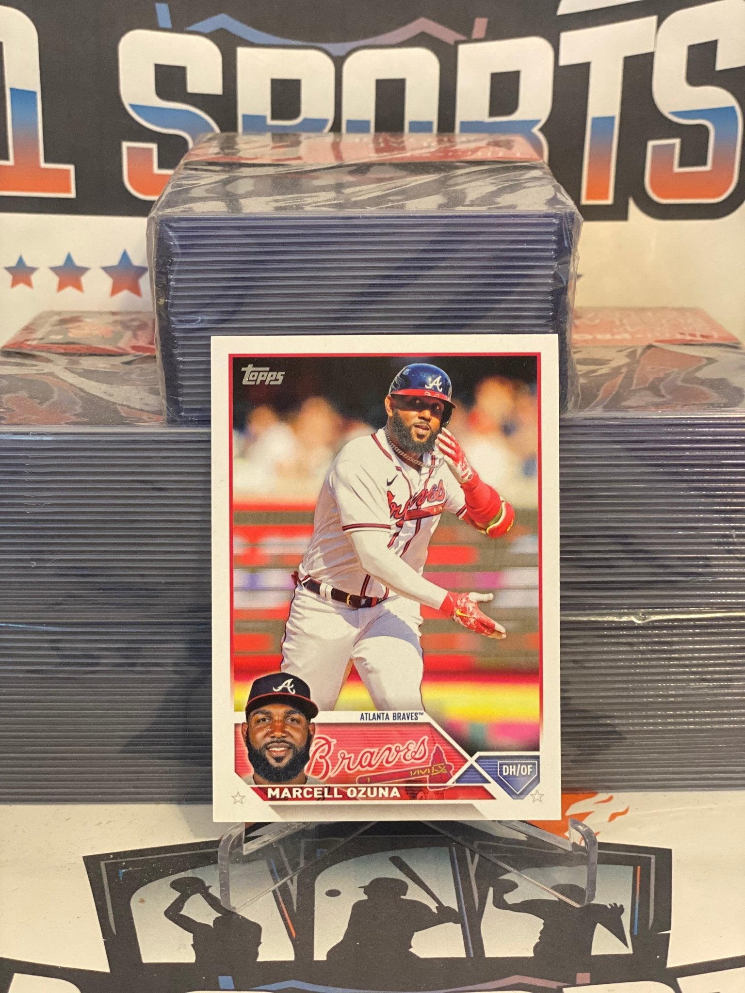  2023 TOPPS #125 MARCELL OZUNA ATLANTA BRAVES BASEBALL