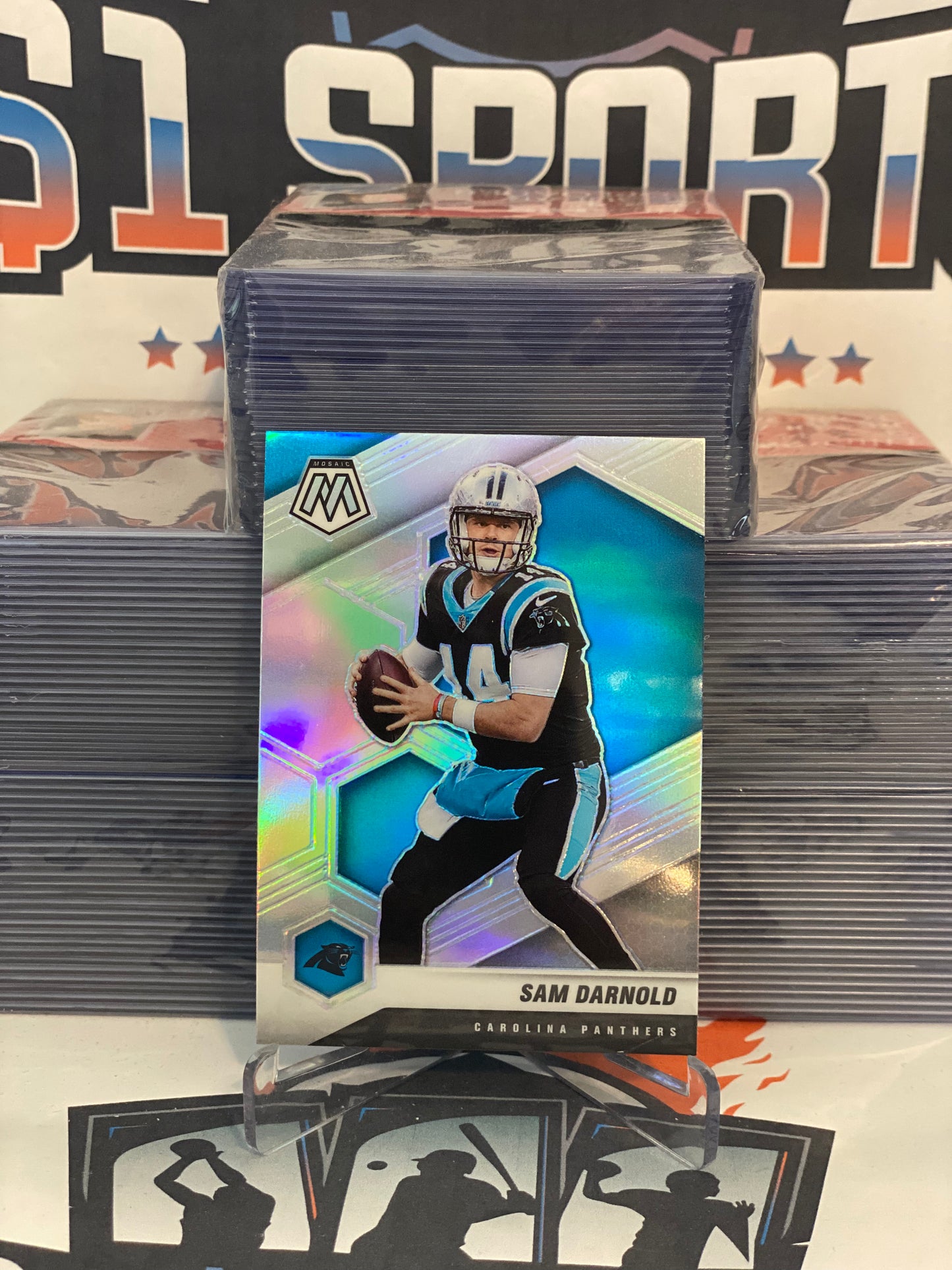 2021 Panini Mosaic (Silver Prizm) Sam Darnold #155