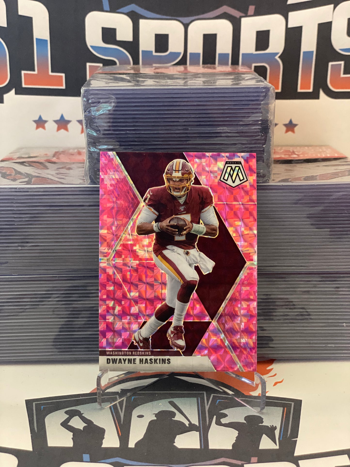 2020 Panini Mosaic (Pink Camo Prizm) Dwayne Haskins #197