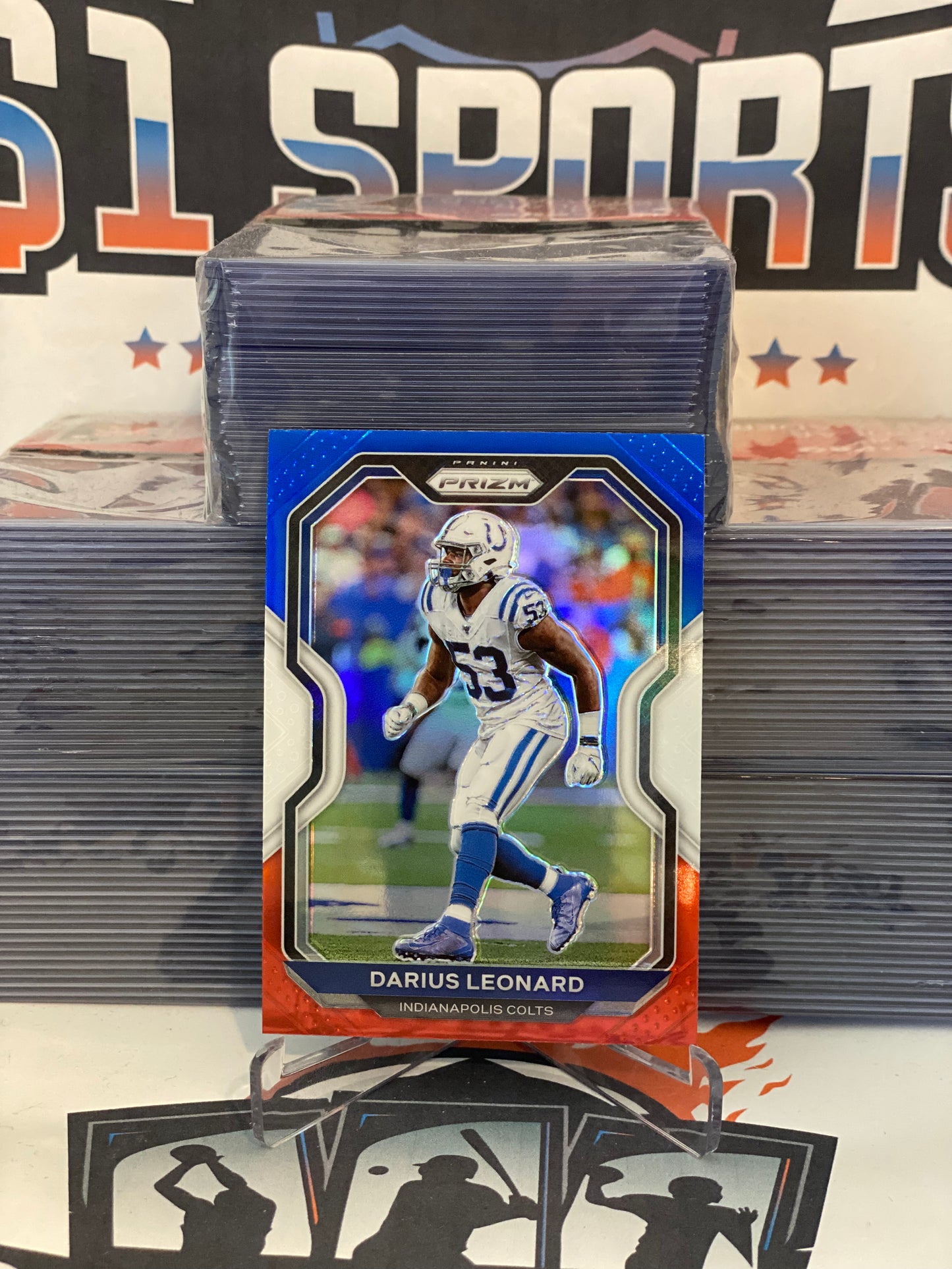2020 Panini Prizm (Red White Blue Prizm) Darius Leonard #89