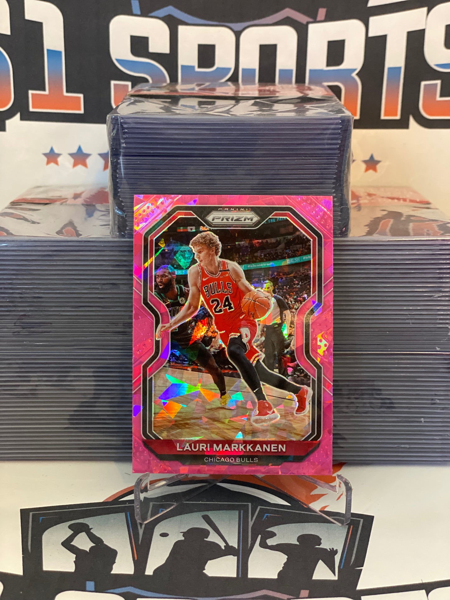 2019 Panini Prizm (Pink Ice Prizm) Lauri Markkanen #116