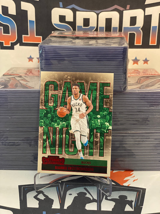 2020 Panini Contenders (Red, Game Night) Giannis Antetokounmpo #12