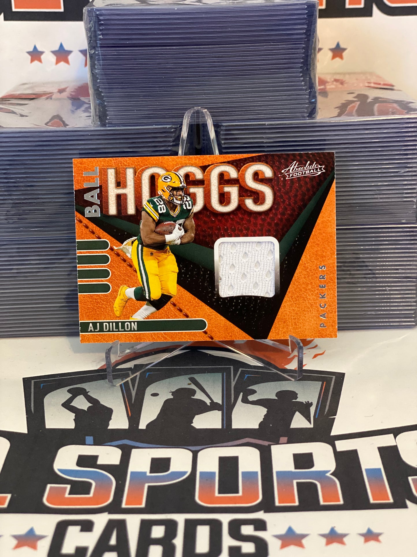 2021 Panini Absolute (Ball Hoggs Relic) AJ Dillon #BH14